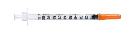 1.0ml (100 enheter) spruta